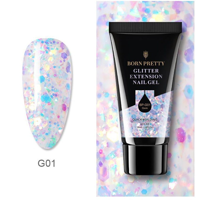 New 30ml Floral Extension Gel: Quick-Extending Manicure Nail Gel