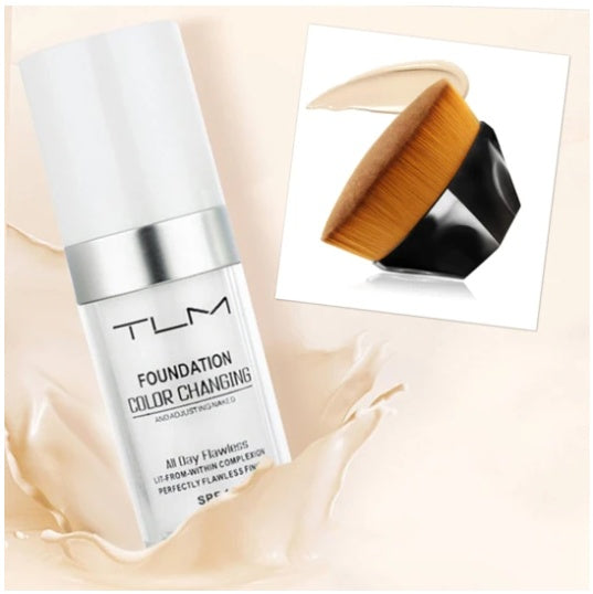 Effortless Beauty On-The-Go: Portable Temperature Liquid Foundation BB Concealer