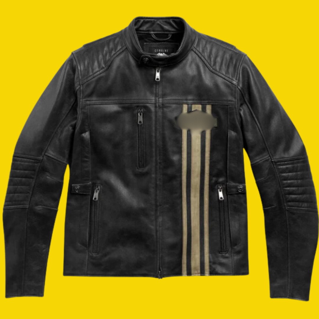 Rev Up Your Style: JINUS Black Biker Leather Jacket - Jinus Emporium