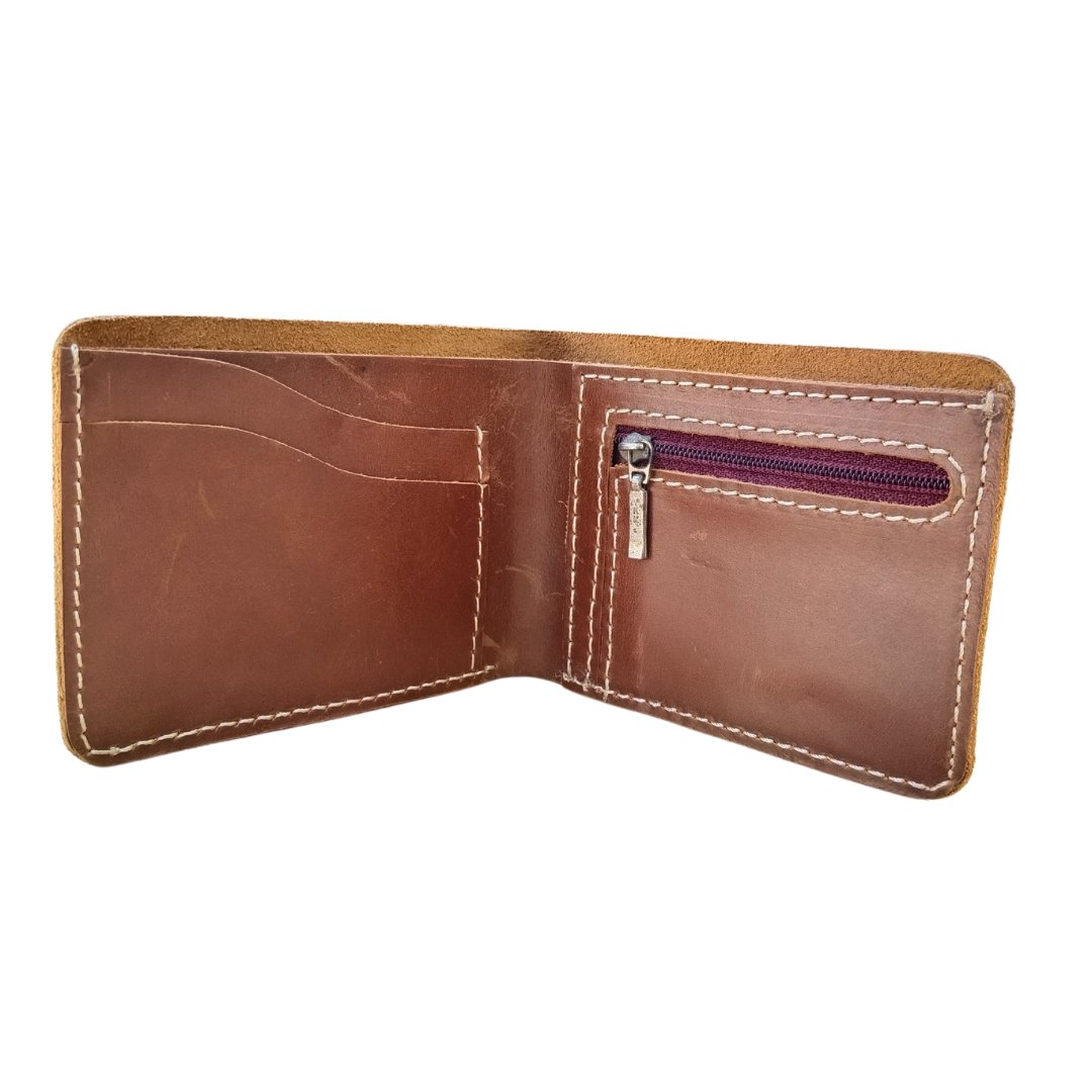 JINUS Brown Leather Men's Wallet