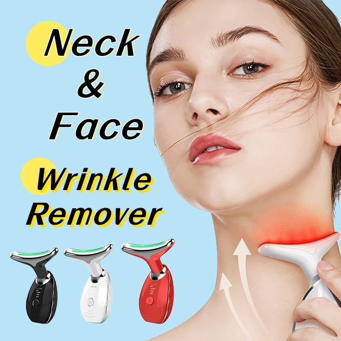Radiant Rejuvenation: Colorful LED Photon Therapy Neck & Face Beauty Device for Youthful Skin