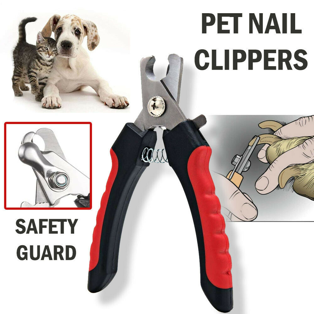 Precision Paw Care: Dog Nail Clippers with Safety Guard Razor for Pet Grooming