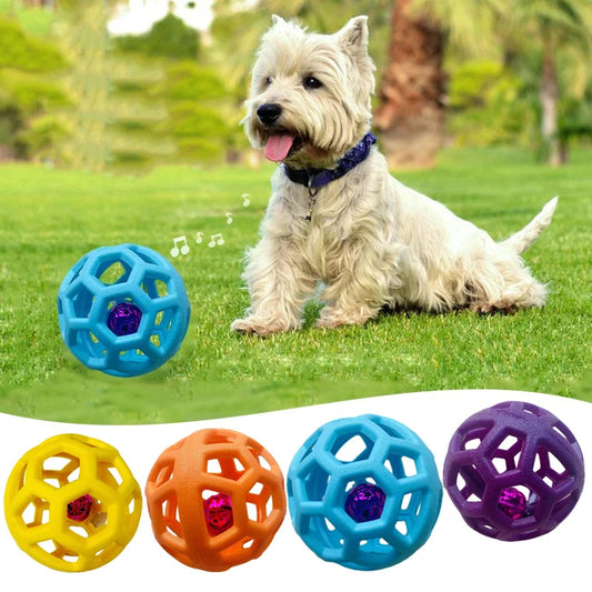 Interactive TPR Dog Chew Ball - Teeth Cleaning & Training Toy for Small to Large Dogs - Jinus Emporium