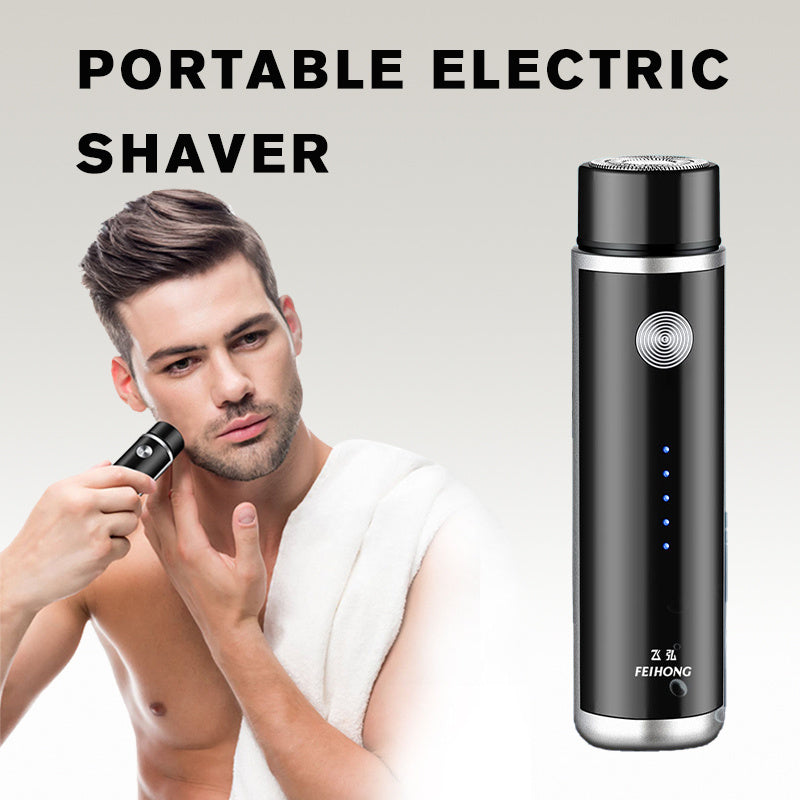 Effortless Grooming On-The-Go: Mini Electric Rechargeable Shaver for Portable Precision