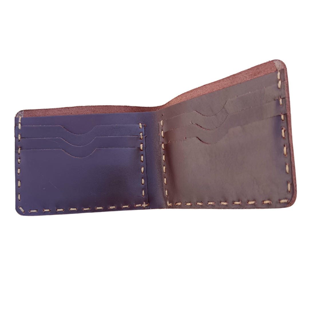 Crafted Elegance: JINUS Handmade Leather Men's Wallet in Brown
