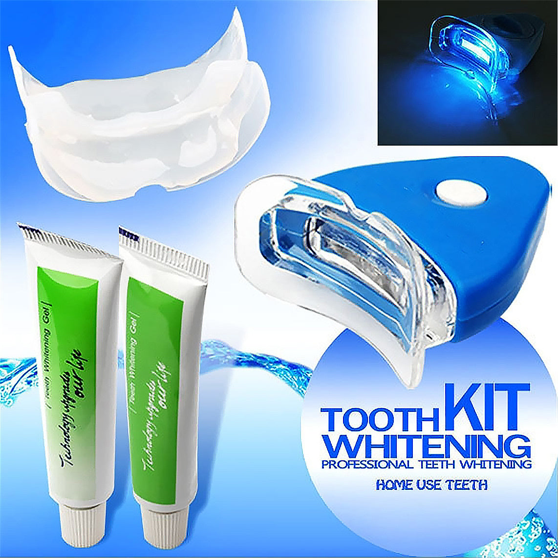 Brilliant Smile: Oral Gel Teeth Whitening Kit with LED Dental Bleaching Technology