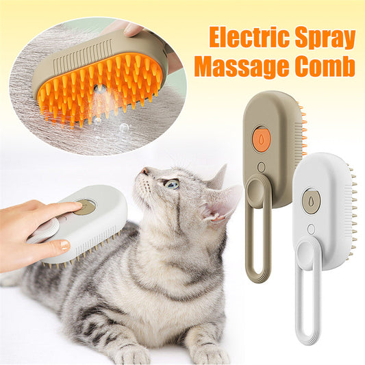 Pamper Your Pet with Our 3-in-1 Cat Steam Brush and Dog Grooming Comb - Jinus Emporium