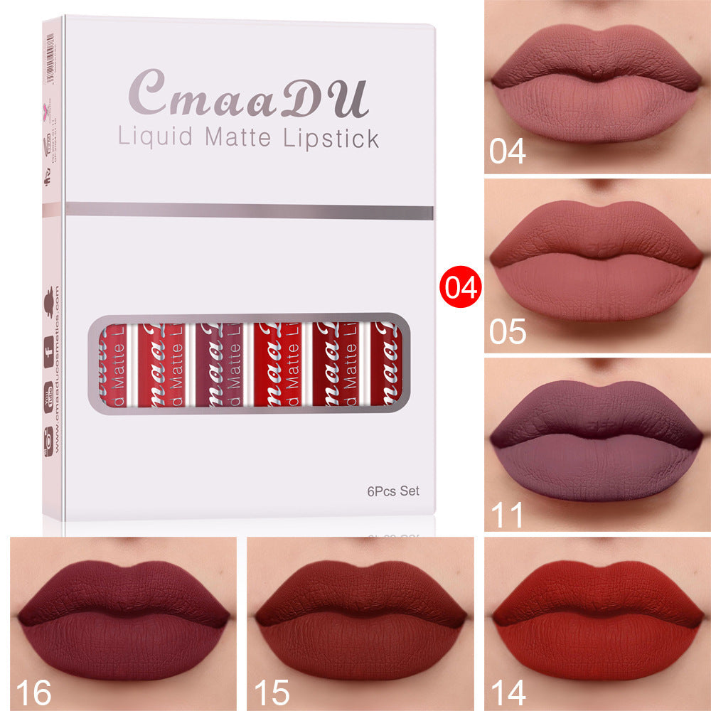 Discover Lasting Glamour: 6 Boxes of Matte, Waterproof Lipsticks for Iconic Beauty
