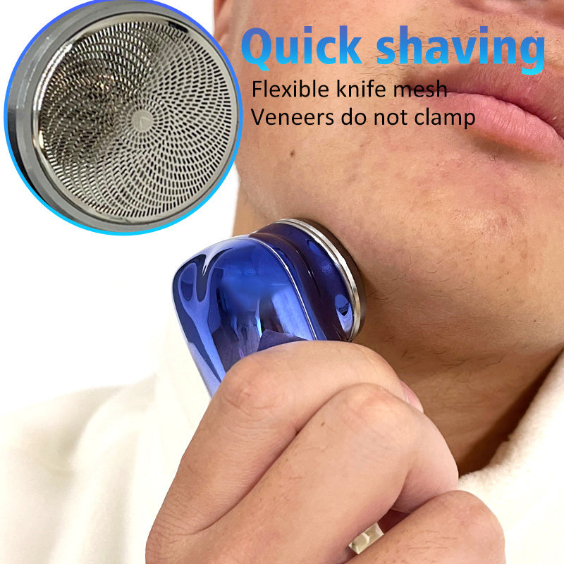 Effortless Grooming On-the-Go: Mini Portable Cordless Face Shaver for Men