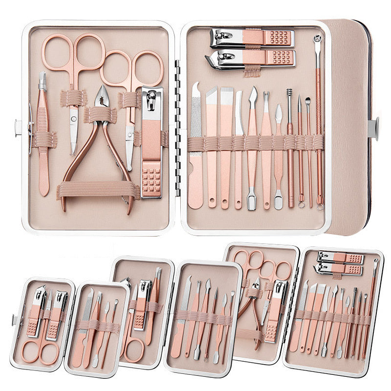 Premium Professional Nail Care Set: Scissors, Clippers, Ear Spoon, Dead Skin Pliers, Pedicure Knife, and More - Manicure Kit