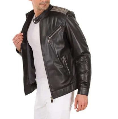 Unveiling Elegance: JINUS Limited Edition Men's Leather Jacket! 