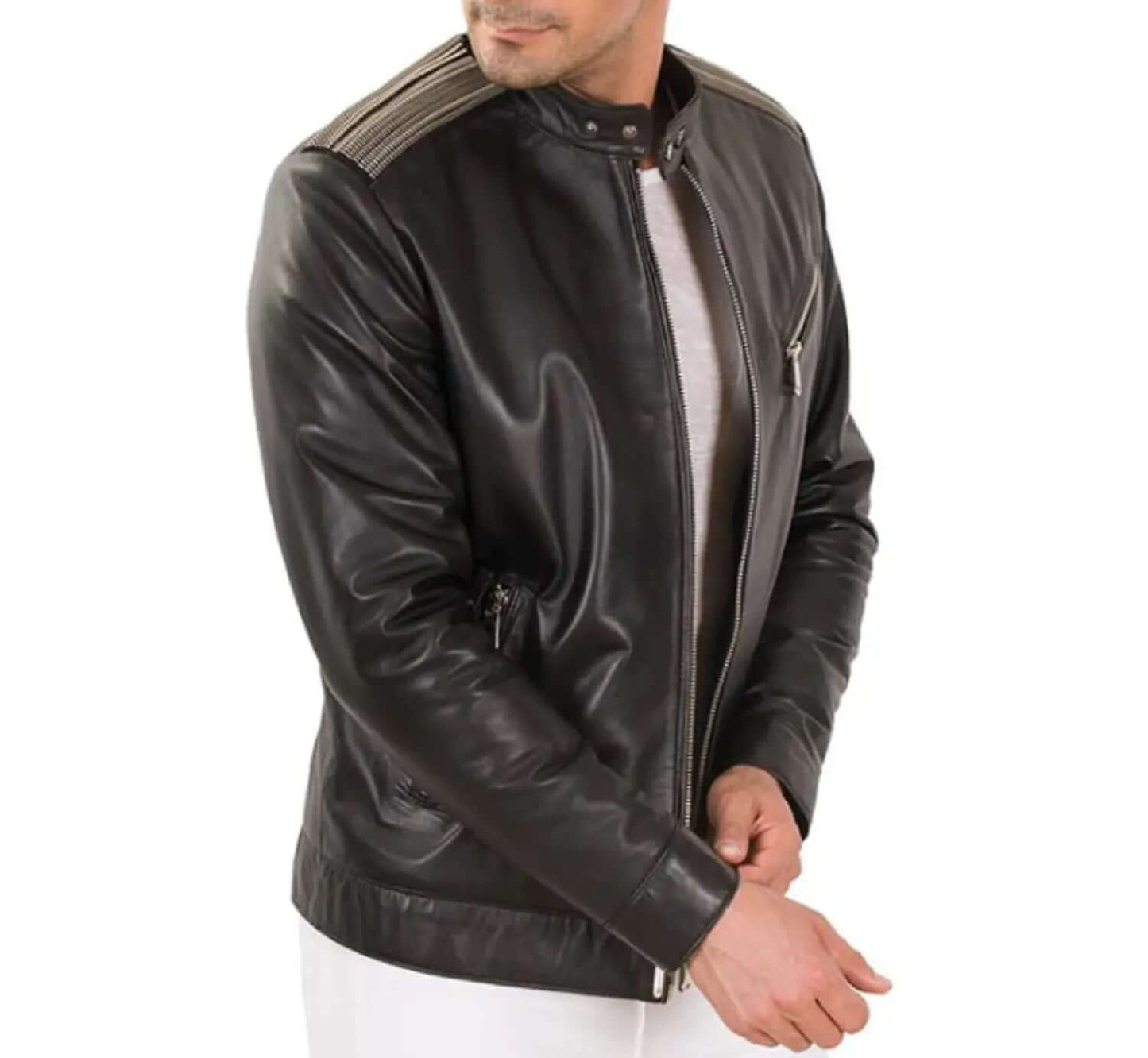 Unveiling Elegance: JINUS Limited Edition Men's Leather Jacket! 