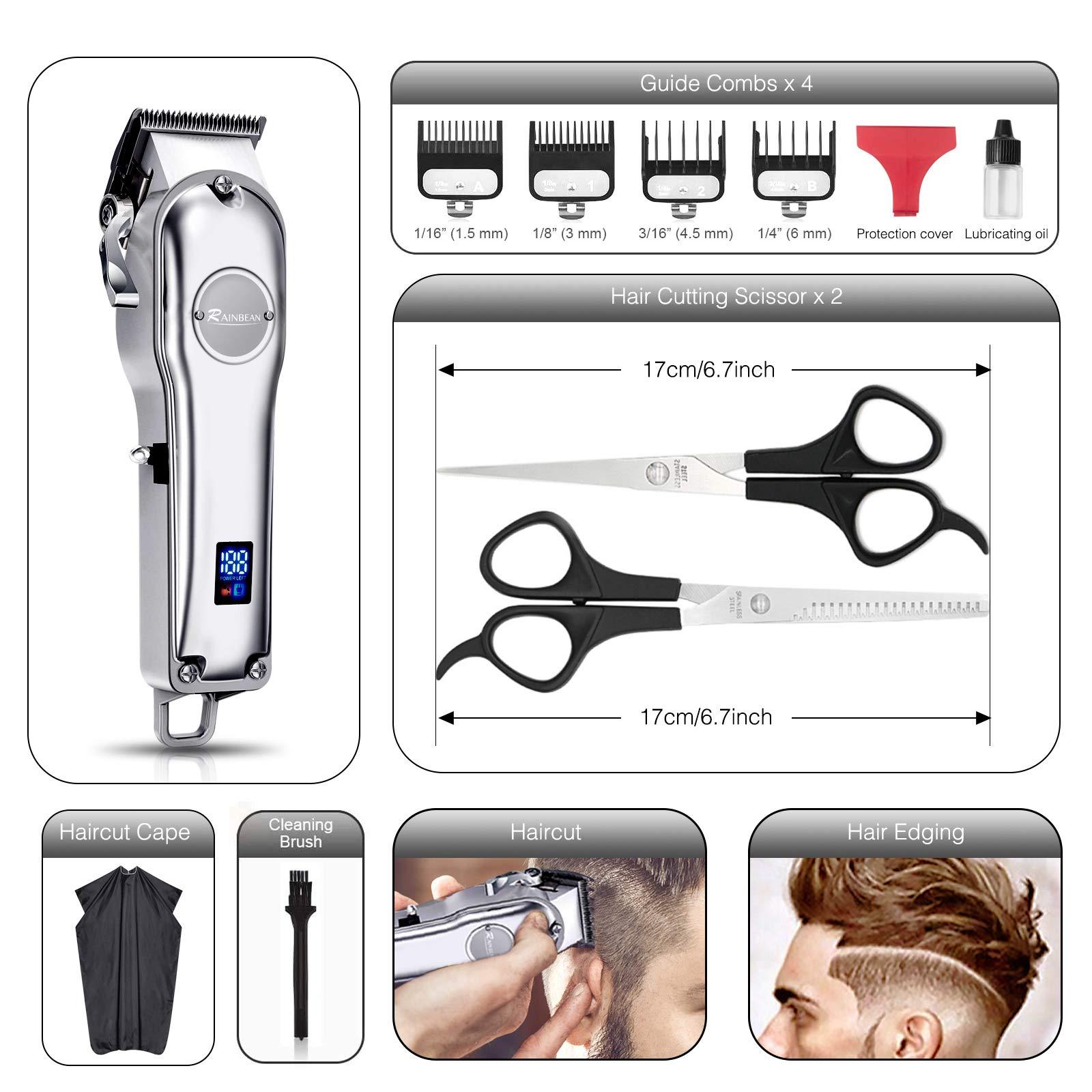 Sleek Grooming Essential: 3-in-1 IPX7 Waterproof Hair Trimmer for Men, Women & Children