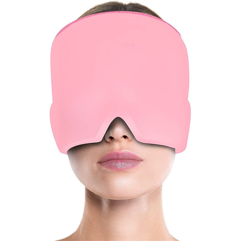 Headache Relief in Style: Cold Therapy Migraine Relief Hat with Eye Mask for Comfort and Cooling