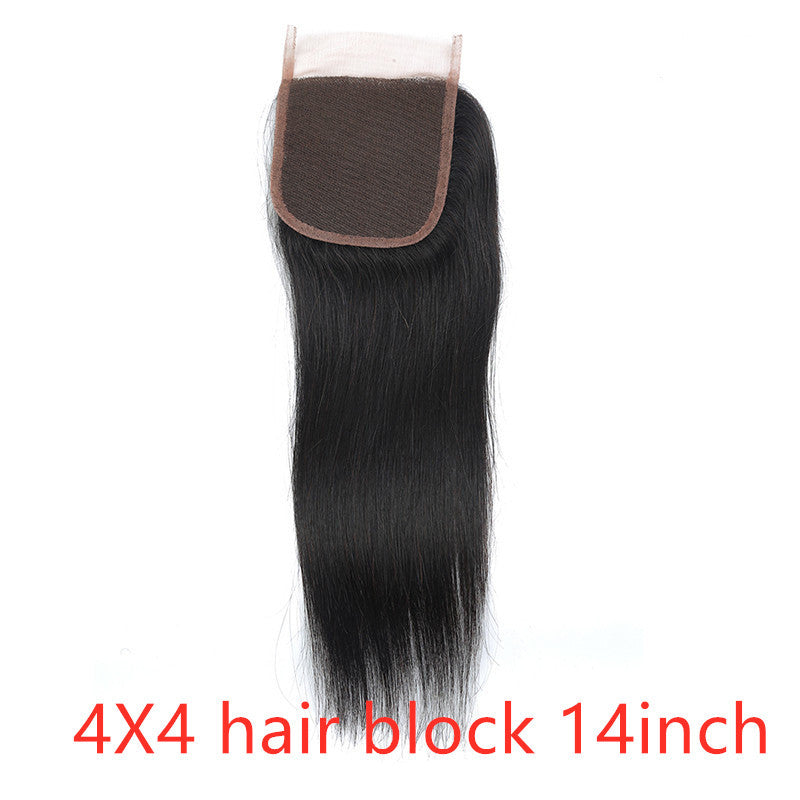Luxurious Locks: Real Human Hair Straight Wave Hair Curtain Wig Extension