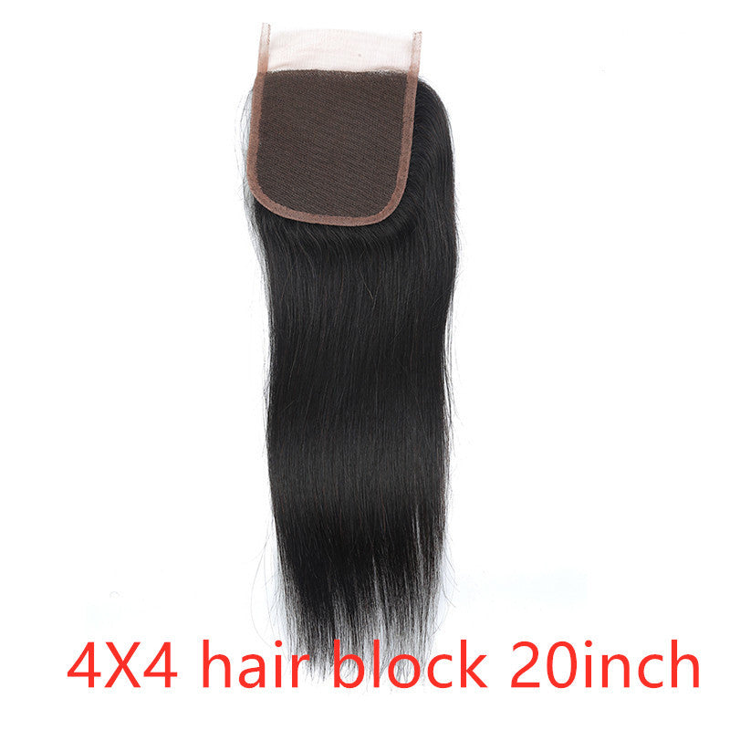Luxurious Locks: Real Human Hair Straight Wave Hair Curtain Wig Extension