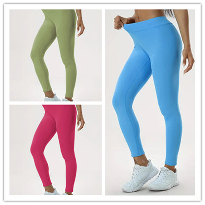 Women's High Waist Yoga Pants - Lift & High Elastic Fitness Trousers - Jinus Emporium