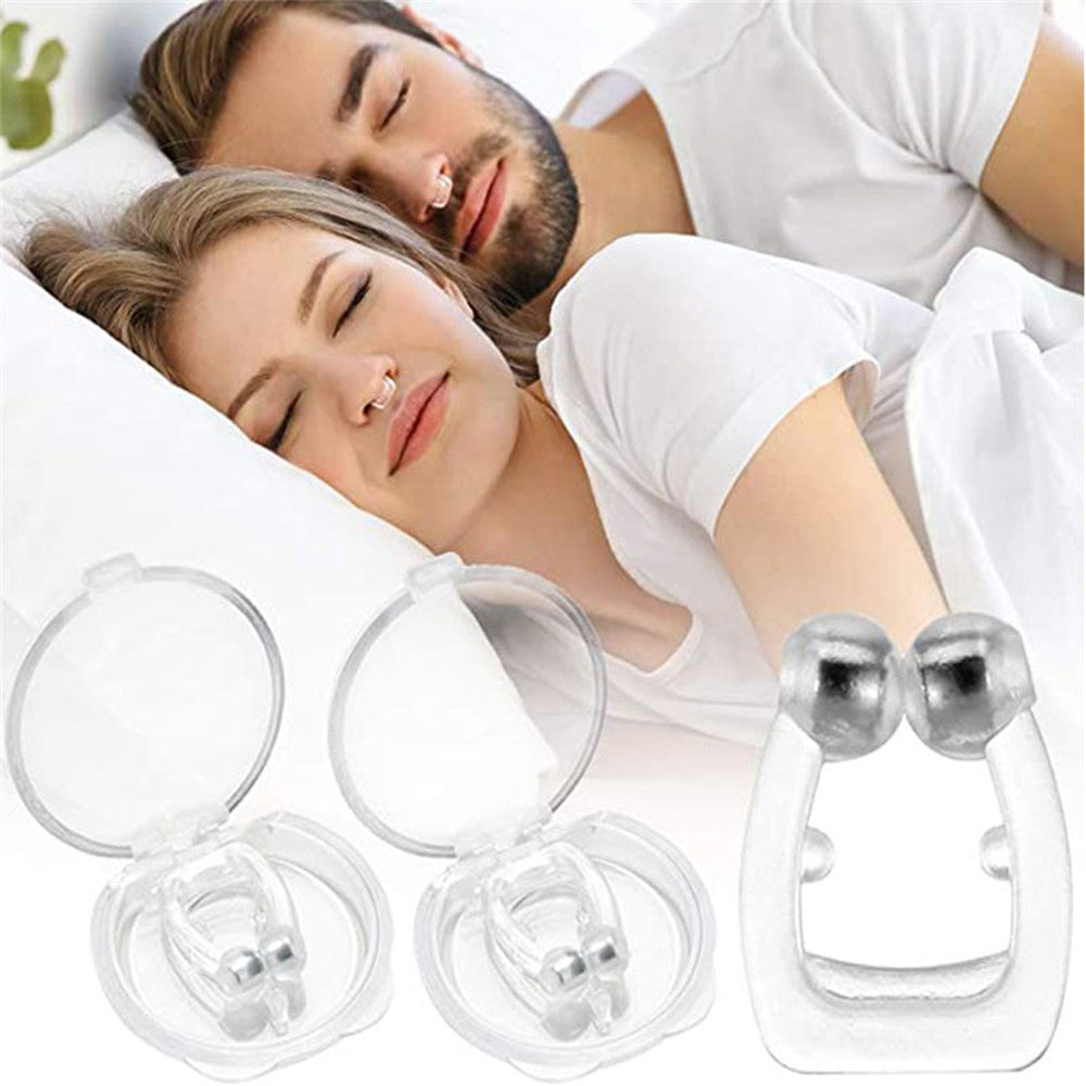 Quiet Nights, Restful Sleep: Silicone Magnetic Anti-Snore Nose Clip for Snore Relief