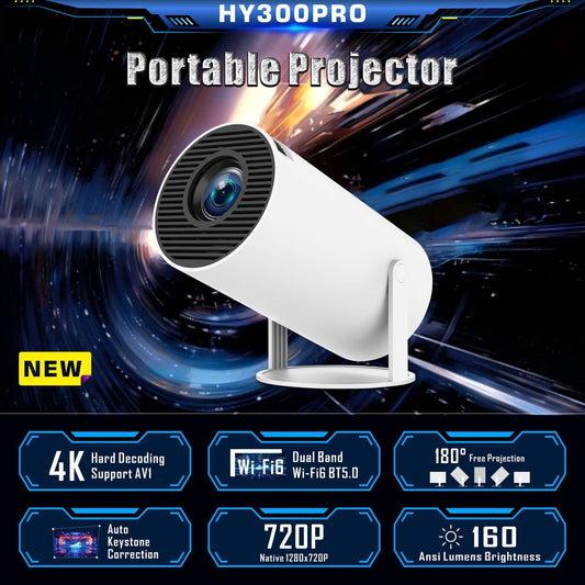 HY300 Pro Projector: Home Theater Entertainment Portable Small Projector