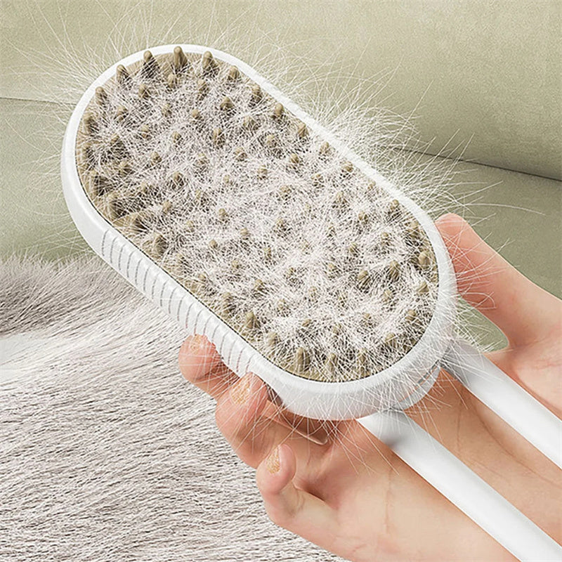 Pamper Your Pet with Our 3-in-1 Cat Steam Brush and Dog Grooming Comb